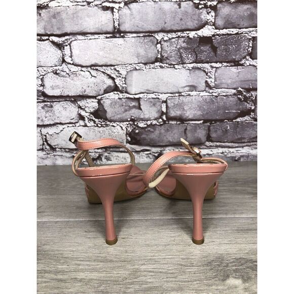 VIA SPIGA Pink Leather Ankle Strap Stiletto Heels Sandals Women Sz 9N US/39.5EU - Picture 5 of 16